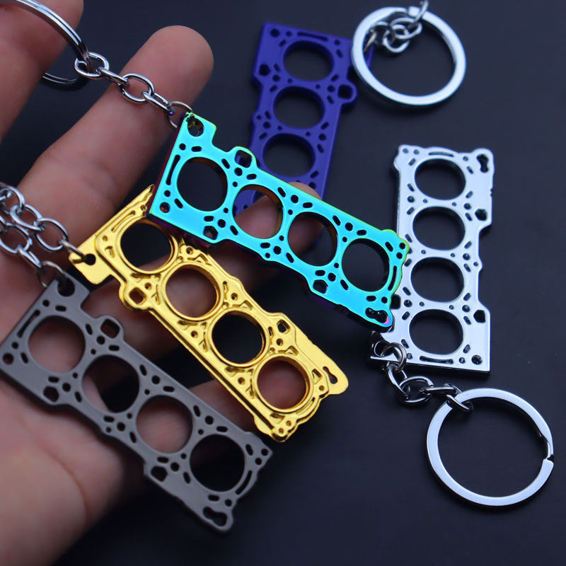 Engine Head Gasket Keychain