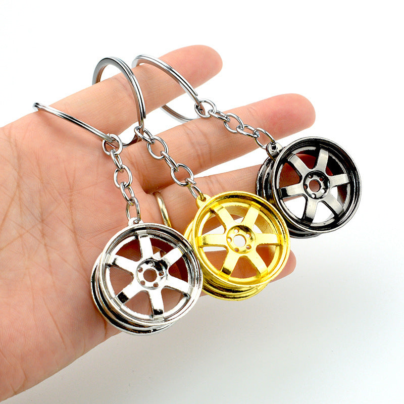 Car Wheel Keychain 2