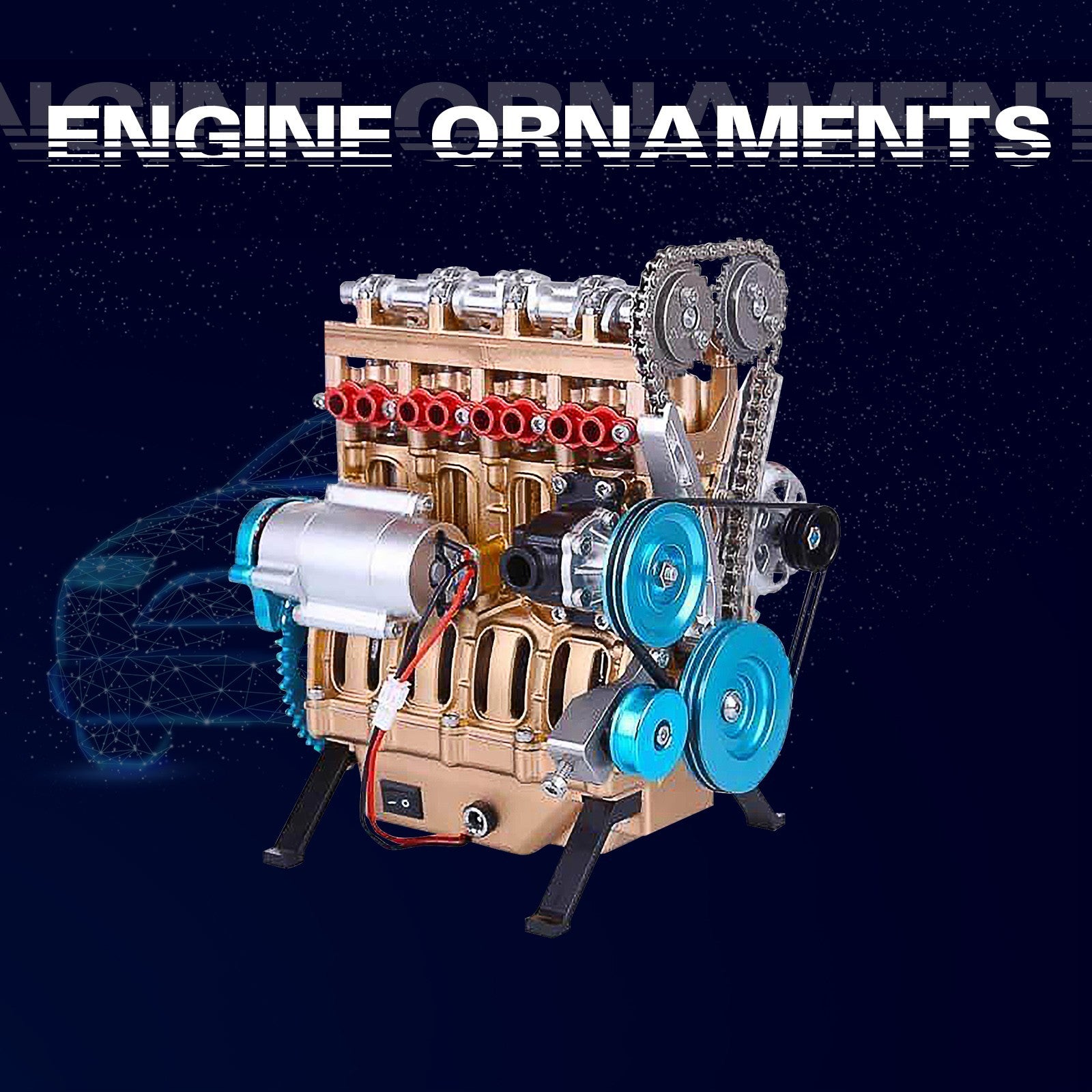 Electric powered I4 Engine model