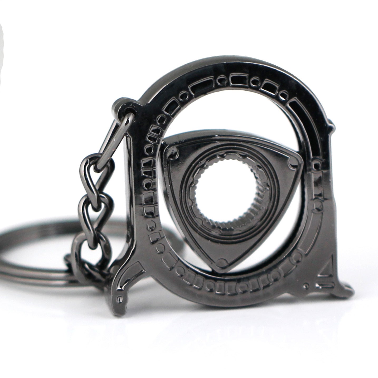 Spinning Rotary Engine Keychain