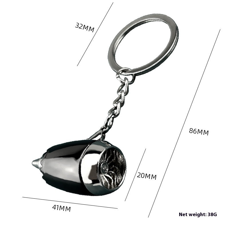 Airplane Engine Keychain
