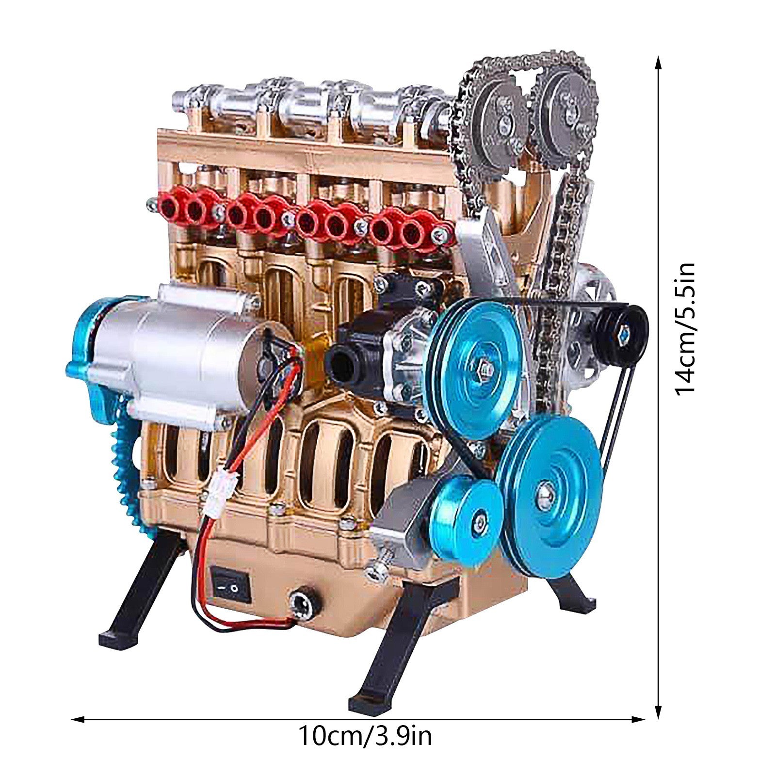 Electric powered I4 Engine model