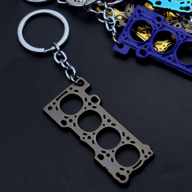 Engine Head Gasket Keychain