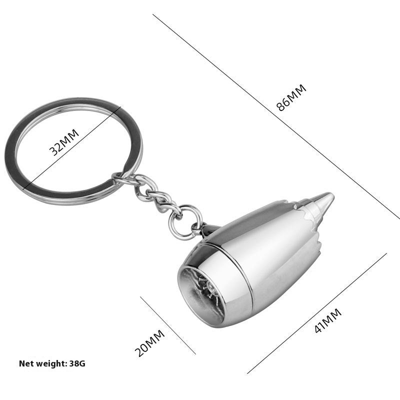 Airplane Engine Keychain