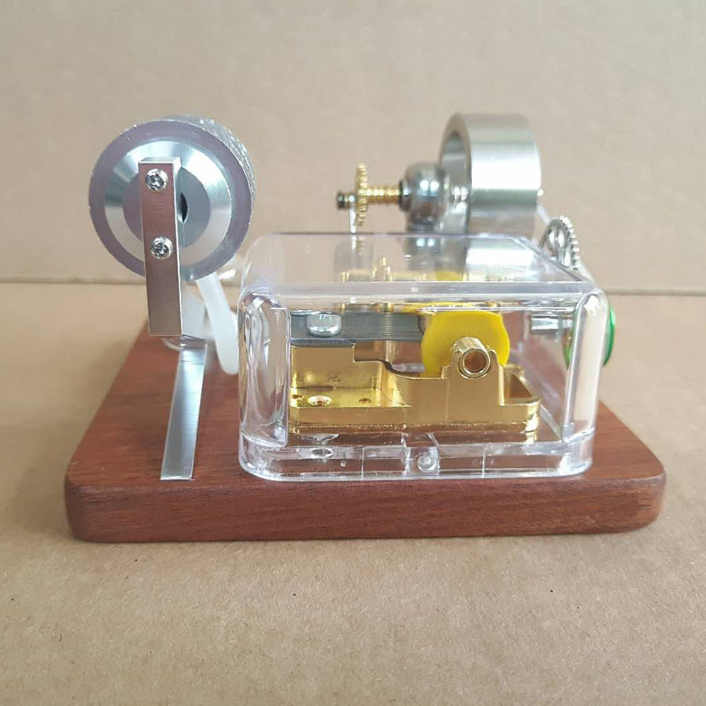 Stirling Engine powered music box