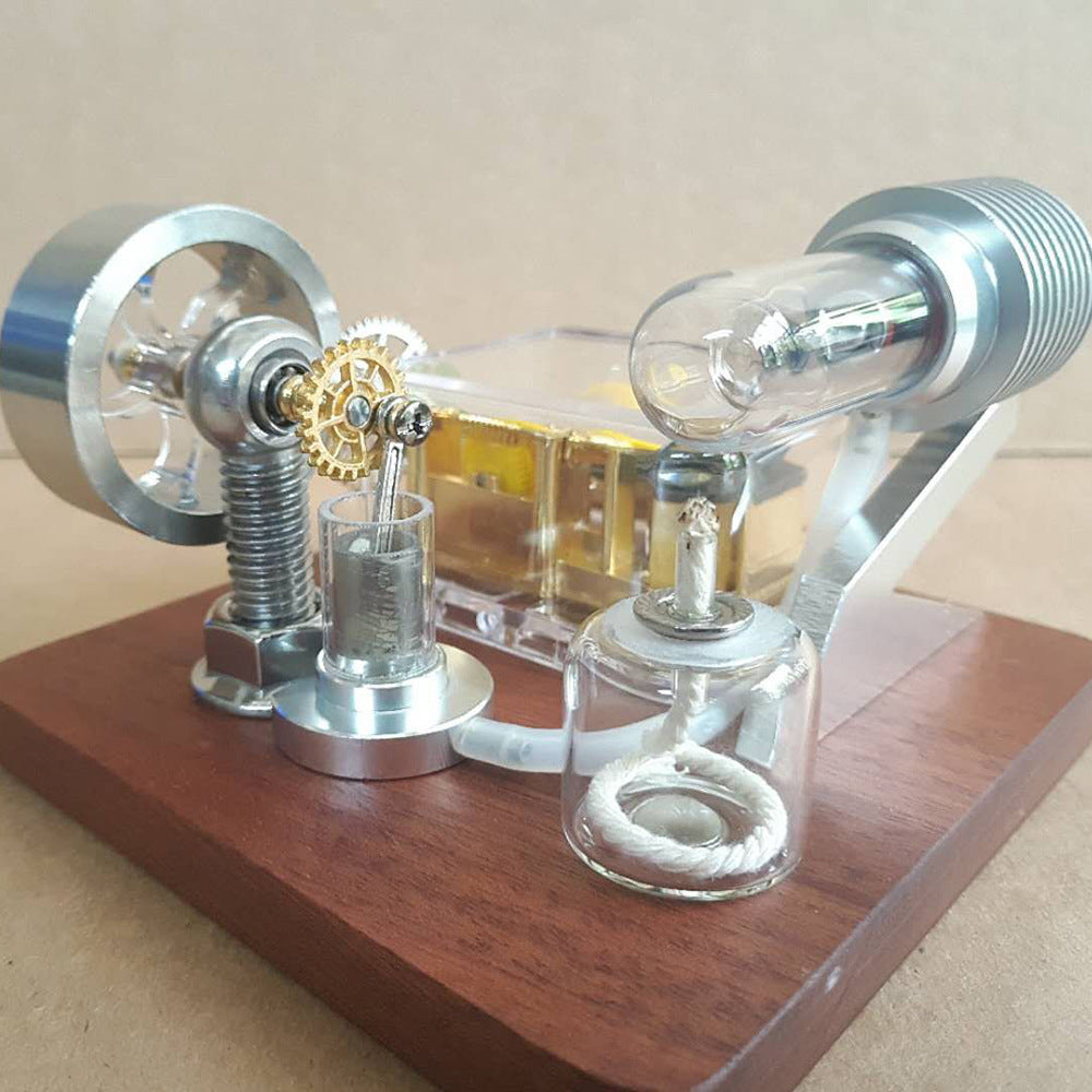 Stirling Engine powered music box