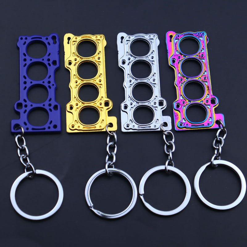 Engine Head Gasket Keychain